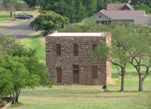 Historic 1891 Motley County Jail in Matador, TX.